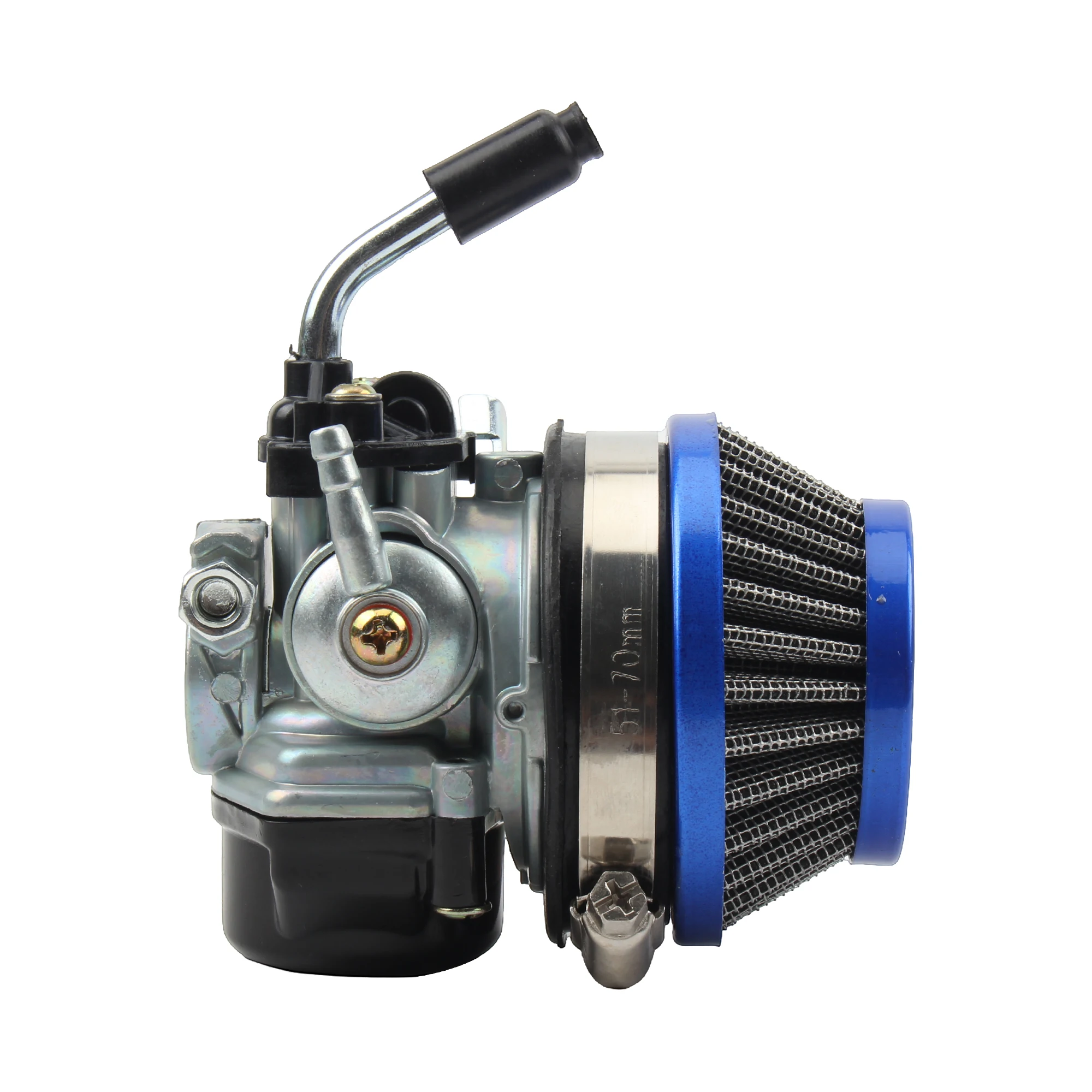 Motocross 2-Takt wassergekühlter Vergaser mit Ansaugrohr und Luftfilter 37 49 50 80 CC Motorrad Dirt Pocket Bike Teile – Detail 6