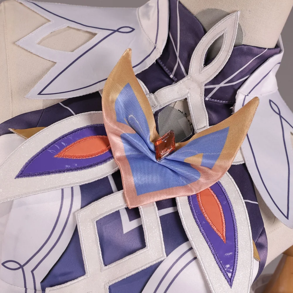 أزياء نيكول رين التأثيرية جينشين زي تأثير موحد أنيمي نيكول رين أزياء تنكرية للنساء زي وشعر مستعار