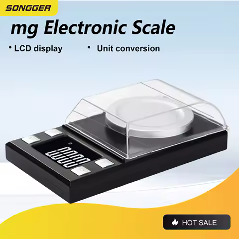 0.001g Digital Jewelry Scale Mini Pocket High Precision Milligram Carat Scale with Backlit LCD