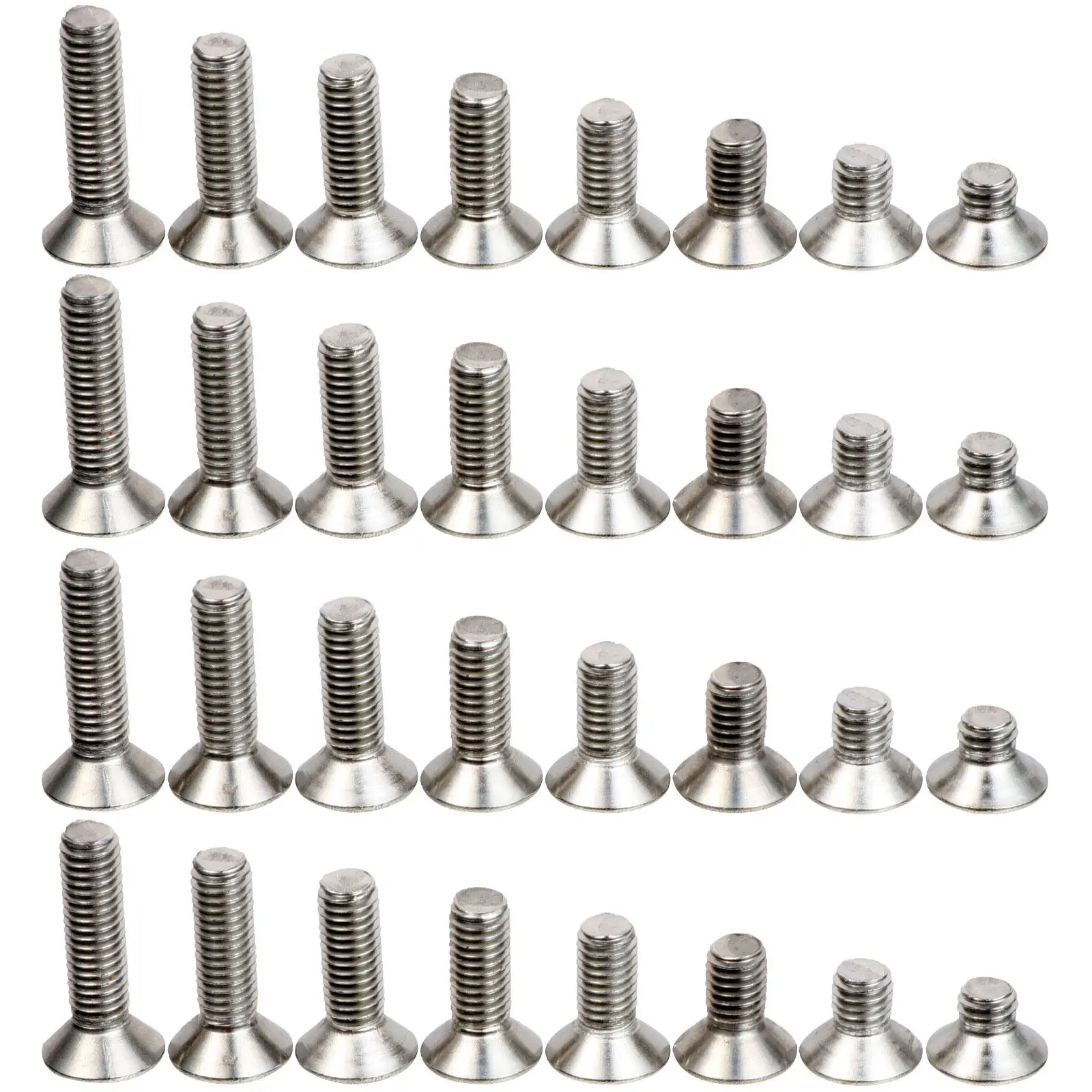 

80Pcs Stainless Steel Socket Screw with Even Pitch Standard Thread Excellent Tightening Performance Round Head Machine Screw