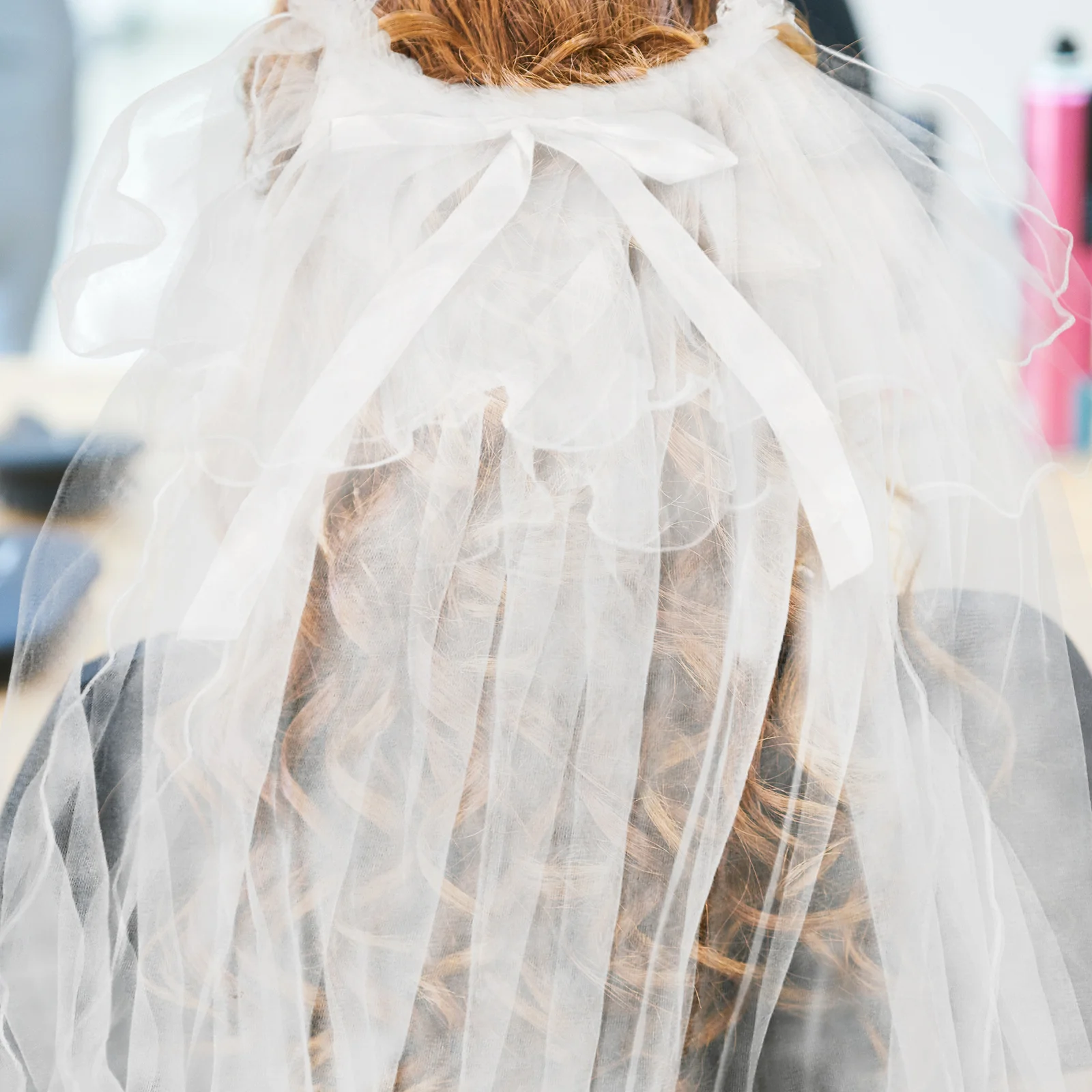 1pc 'S Floral Headband Veil Garland Headdress For Wedding Party Travel Photography Flower Crown Hair Accessory