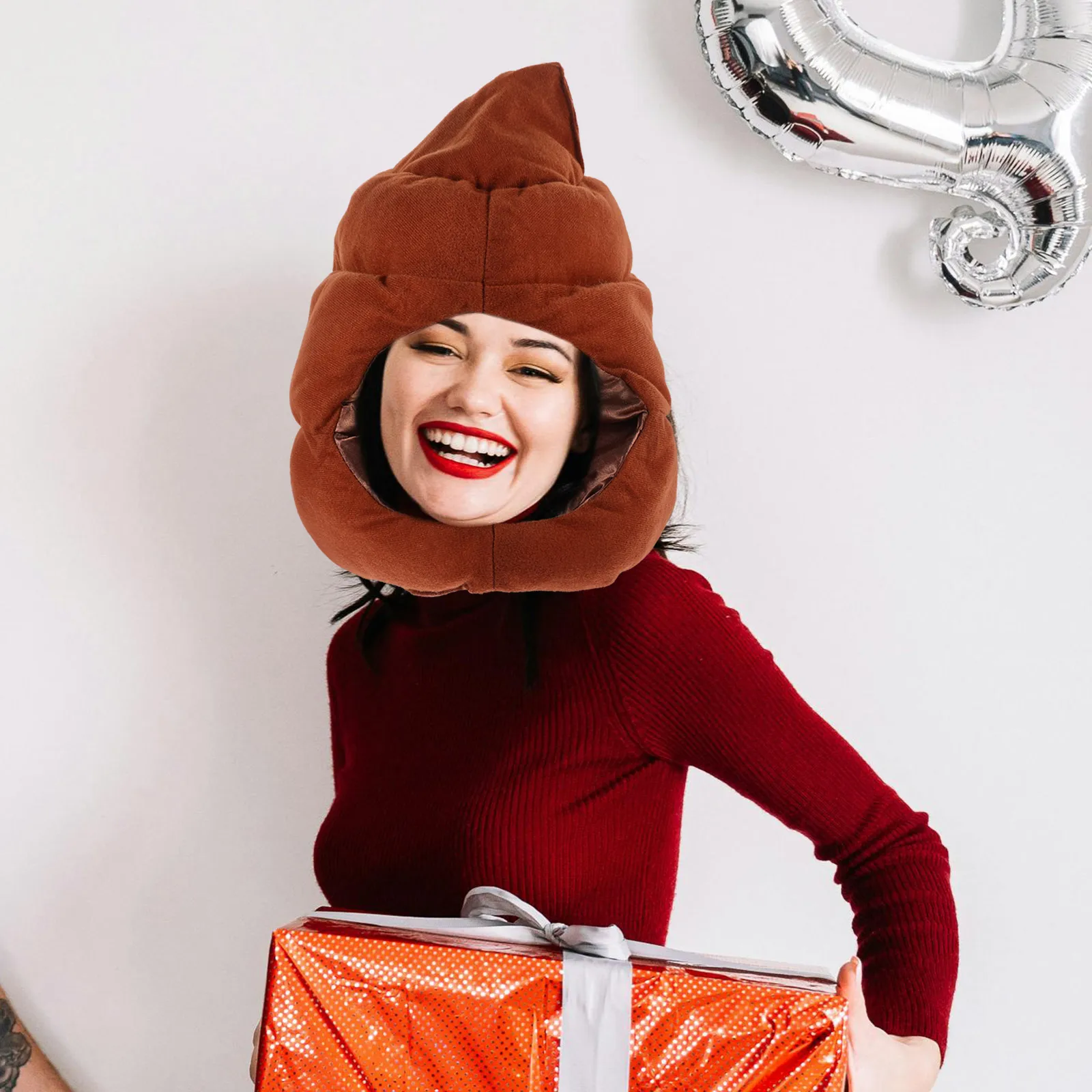 

Poop Adult Cosplay Party Warm Carnival Headdress Cotton Funny Hat Child Hat Carnival Party Decor Christmas New Year