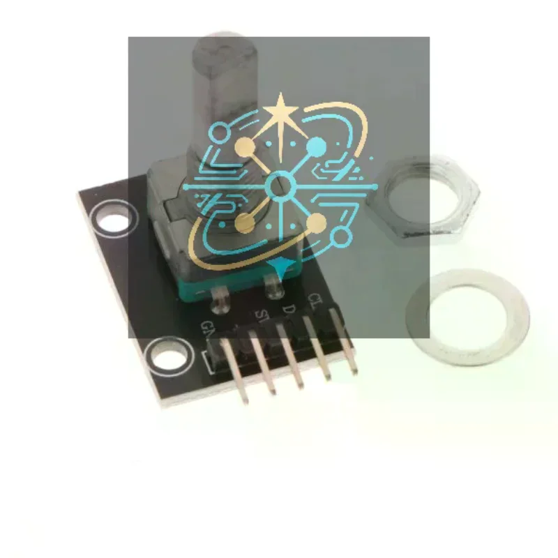 2/5Pcs 360 Degree Rotary Encoder Module KY-040 Brick Sensor Development Board With Knob Cap Potentiometer
