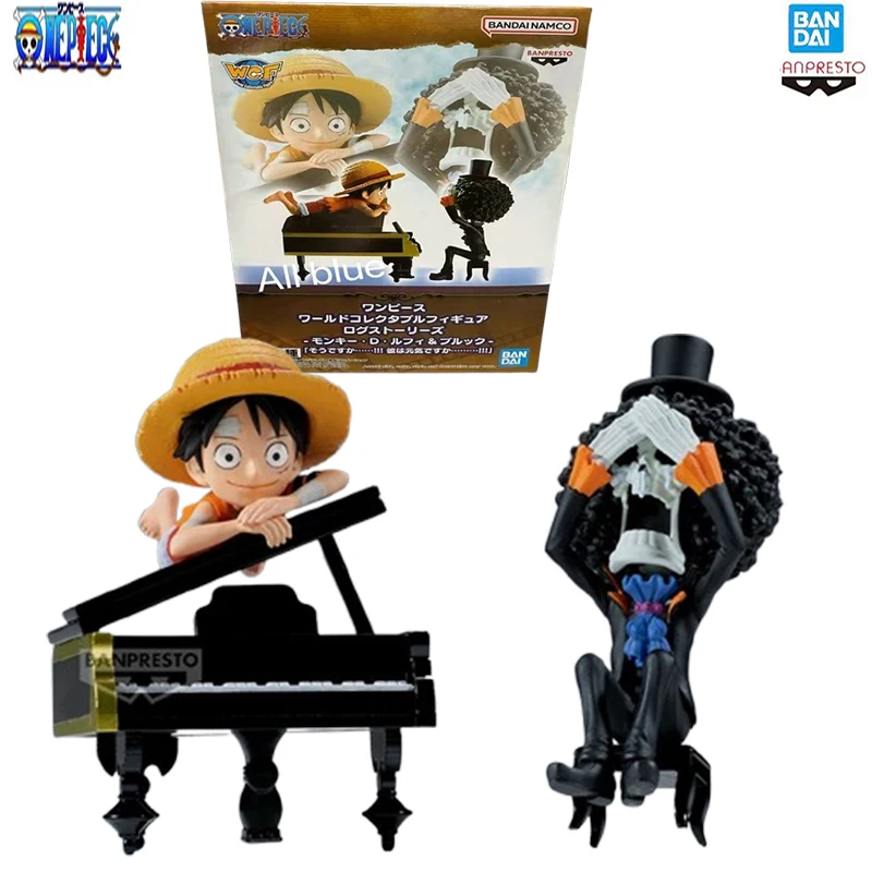 

Оригинальная, абсолютно новая, нераспечатанная коллекционная фигурка Bandai Banpresto One Piece: Луффи и Брук, 8 см, коллекционная игрушка, ручная работа