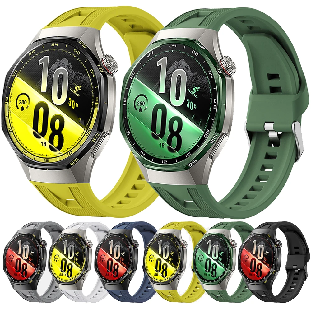 Original Silikonarmband für Huawei Watch GT 7 Pro 46mm, atmungsaktives Sportarmband für Huawei GT6 Pro GT7Pro Zubehör