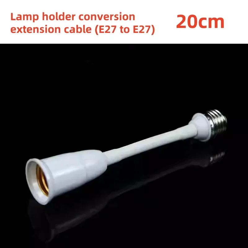 Universal Lamp Holder Extension, E27 Lamp Holder, Bayonet, Screw, Hose Lamp Holder, Household, Extended Lamp Holder, 20cm