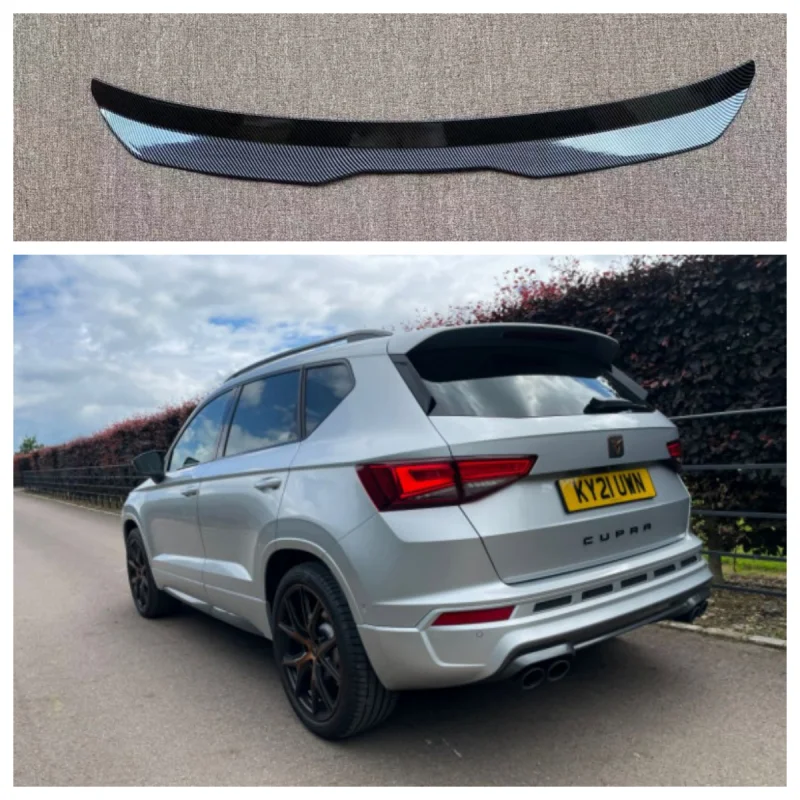 Tylny spojler dachowy do Seat Ateca 2016-2020 Spojler dachowy Gloss Black ABS Plastikowe tylne skrzydło samochodu Seat Ateca 5FP FR Cupra Ateca