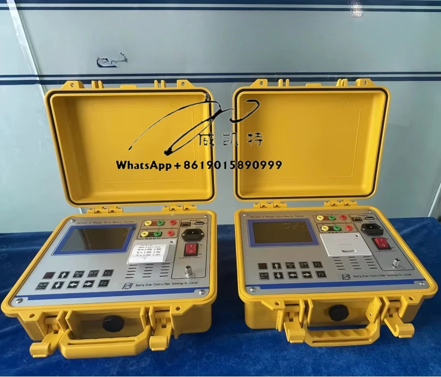 

ZW1603 Multifunction High Accuracy Desktop Digital Transformer Turn Ratio Meter Portable 3 Phase TTR Test Equipment