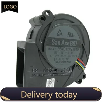 Yeni orijinal SANYO 9733 turbo santrifüj fanı 12V 3.8A 97*97*33mm 9BMB12P2J619 büyük rüzgar kapasitesi 4pin