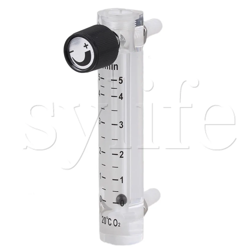 LZQ-4 Acrylic Semicircle Flow Meter 0.5-5LPM Gas Flowmeter for Oxygen Air Gas