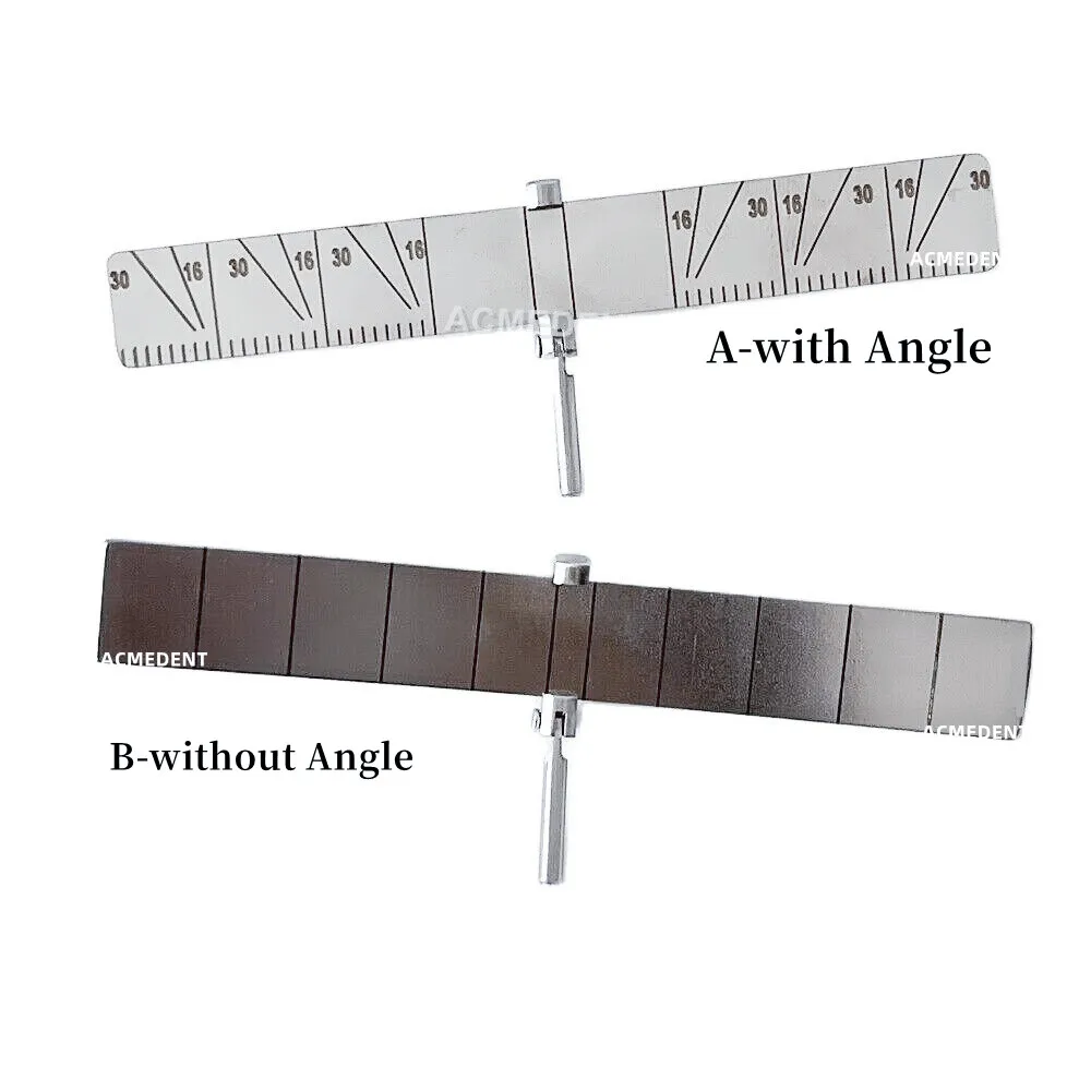 

5 pieces Dental Gauge Implant Locating Drill Guide Implant Locator Positioning Angle Ruler Surgical Instruments