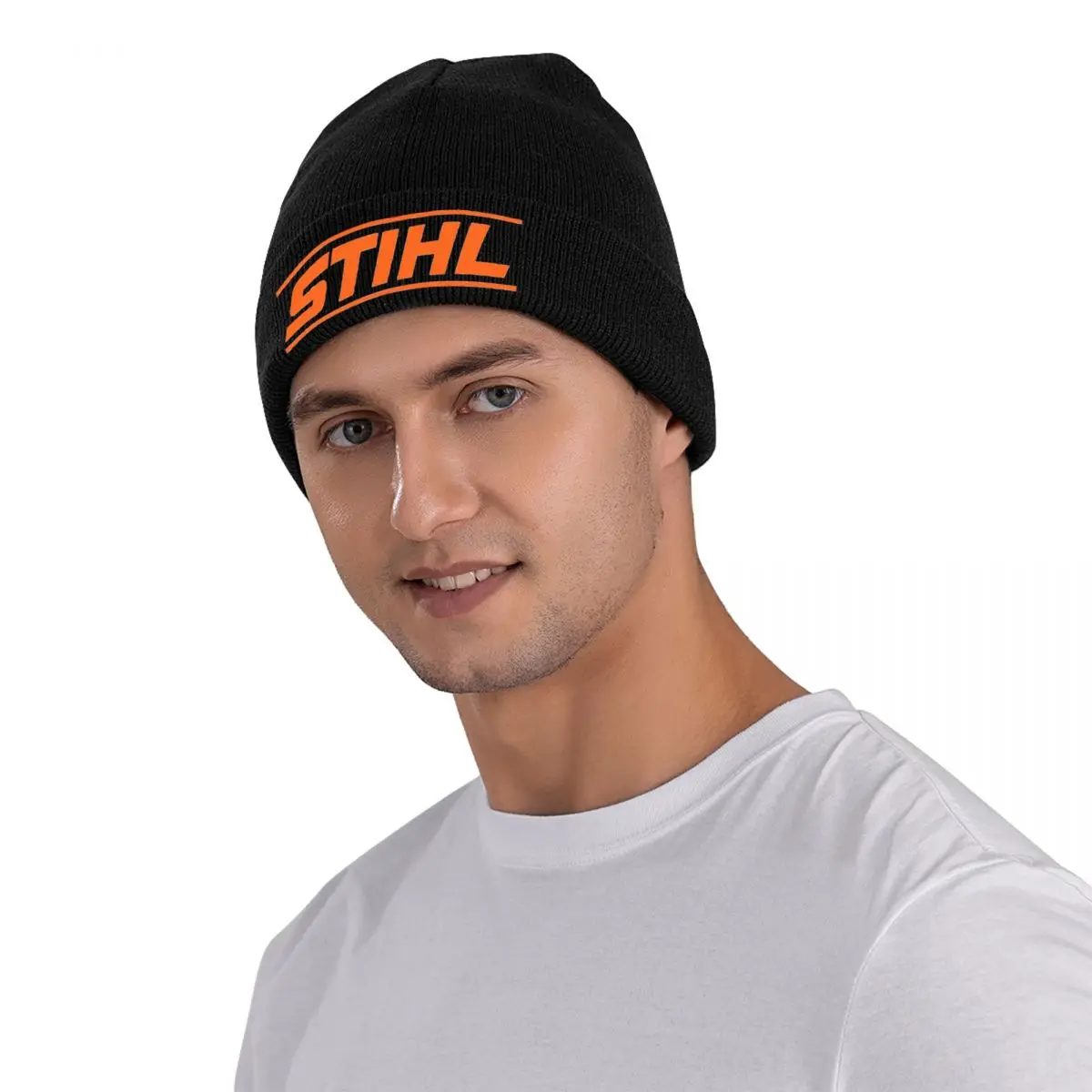 Electric Tool Beanie Hats Stihls Logo Retro Caps Men Women Unisex Kpop Knitted Hat Autumn Graphic Head Wrap Beanie Hats