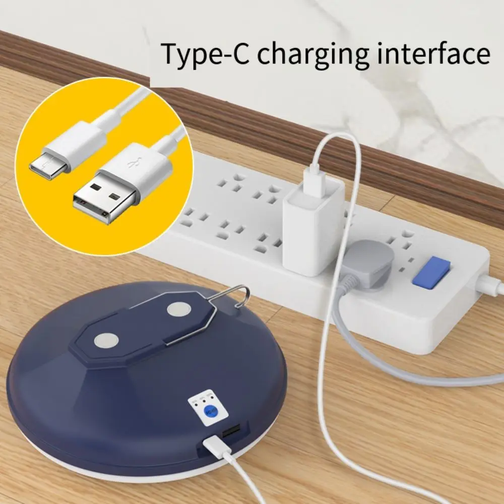 Built-in Rechargeable Battery Portable LED Camping Lantern Magnetic Attraction Warm Radiant UFO Design Night Lamp Powerful LED