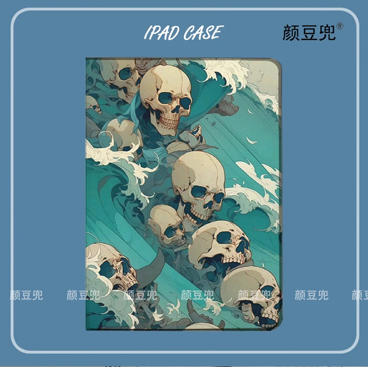 Skeleton Art Anime Case For iPad Air 3 4 5 10.9 Mini 4 5 6 Case Luxury Silicone For Pro 12.9 11 inch iPad 10th Protective Shell