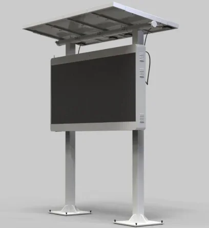

Solar Light Pole Display Street Side Led Screen Green And Environmentally Outdoor Optical Storage LED Energy Saving Display