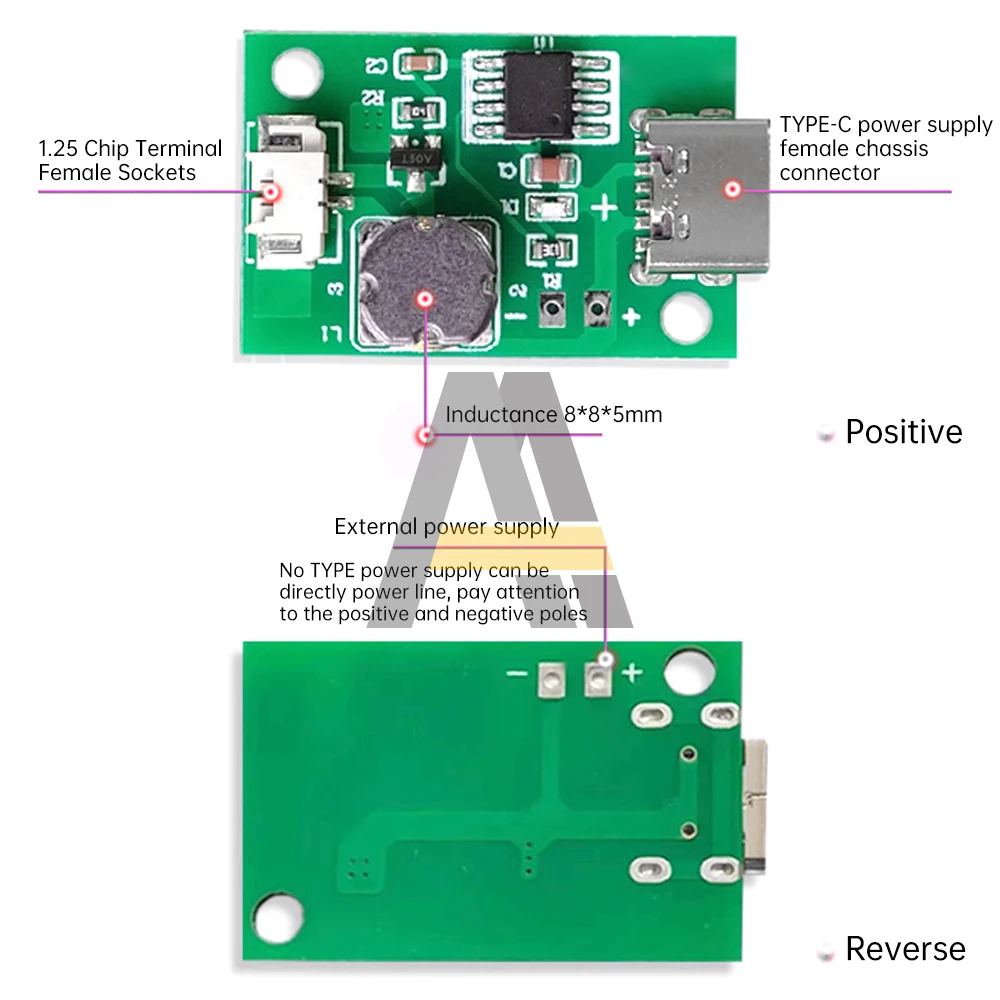 USB Humidifier DIY Kits DC5V Single Spray Non-Switched Atomization Humidification Module TYPE-C Mist Maker Driver Circuit Board