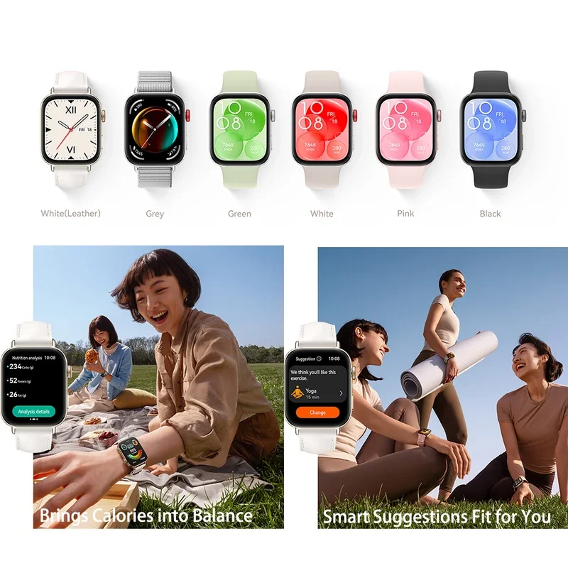 HUAWEI Watch FIT 3 Smartwatch, versión global, compatible con iOS y Android, pantalla AMOLED de 1,8 pulgadas, llamadas Bluetooth