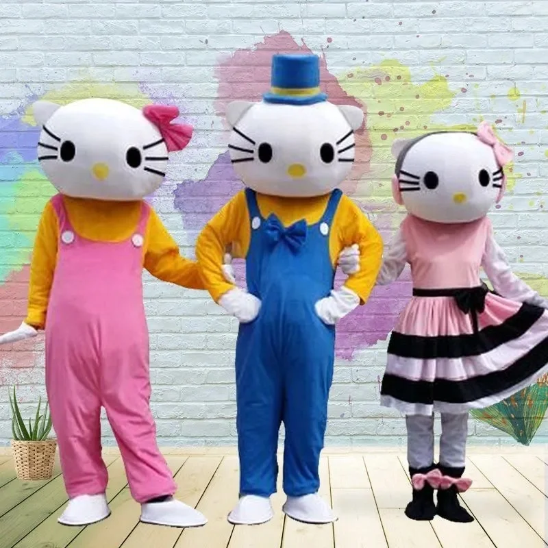 

Hellokitty Walking Mascot Costume Cartoon Fancy Dress For Wedding Party Performance Animation Cosplay Event Adult Outfit