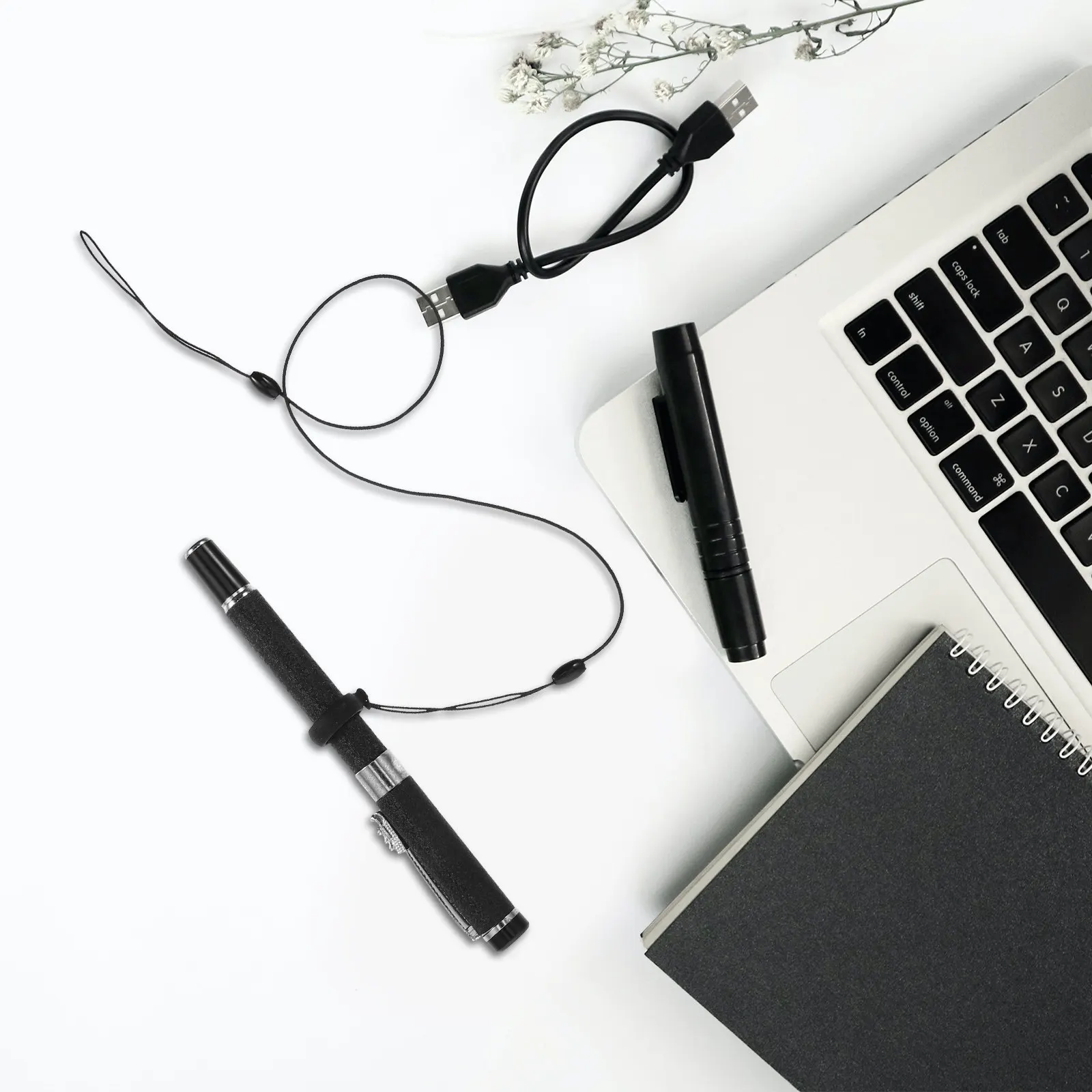 

10Pcs Anti Lost Elastic Pen Holder Lanyard Silicone Loop for Office Supplies Clipboard Notebook Journal Stylus Flashlight
