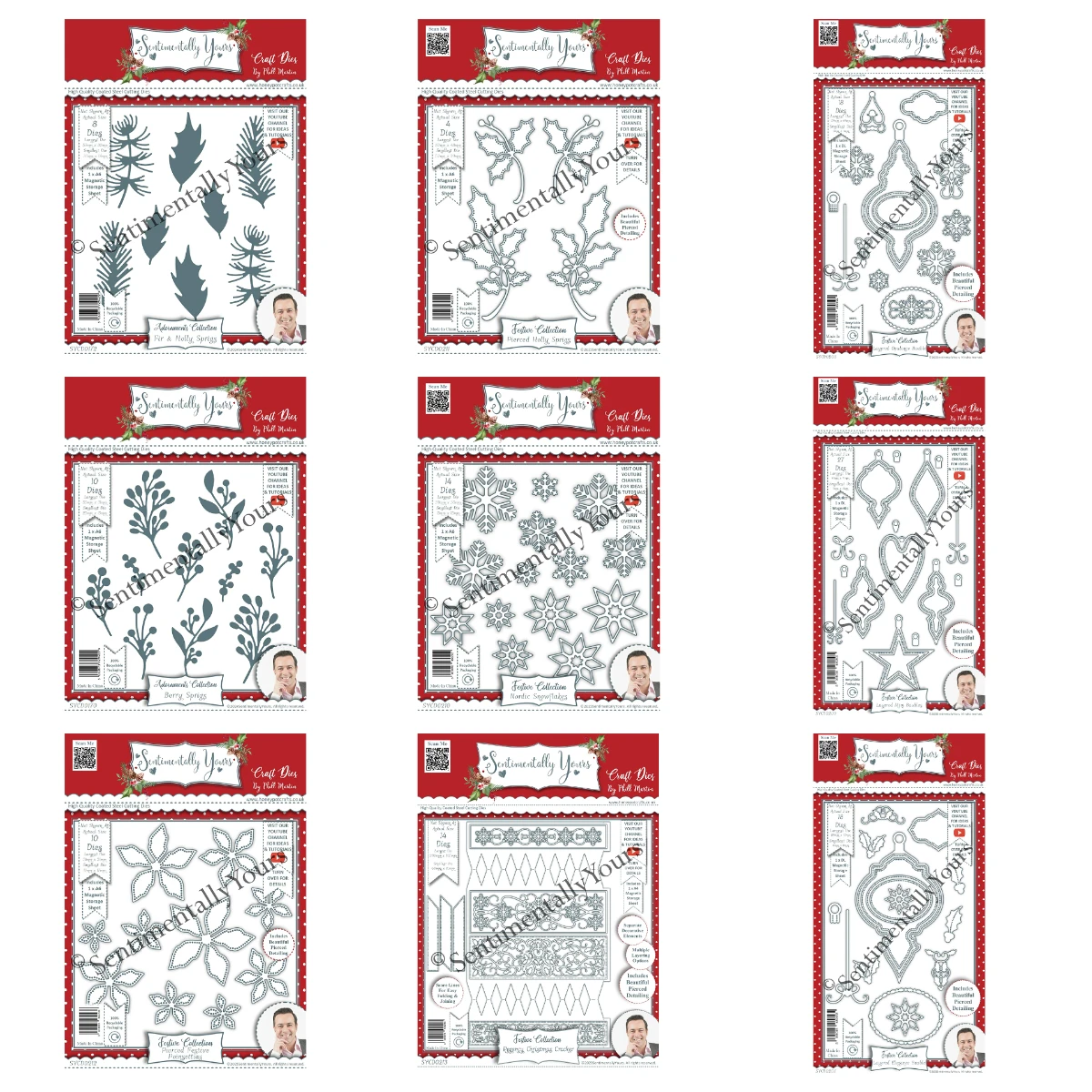 

2025 New Cut Dies Christmas Cracker Festive Poinsettias Nordic Snowflakes Fir Holly Sprigs Die DIY Scrapbooking Diary Card Carft