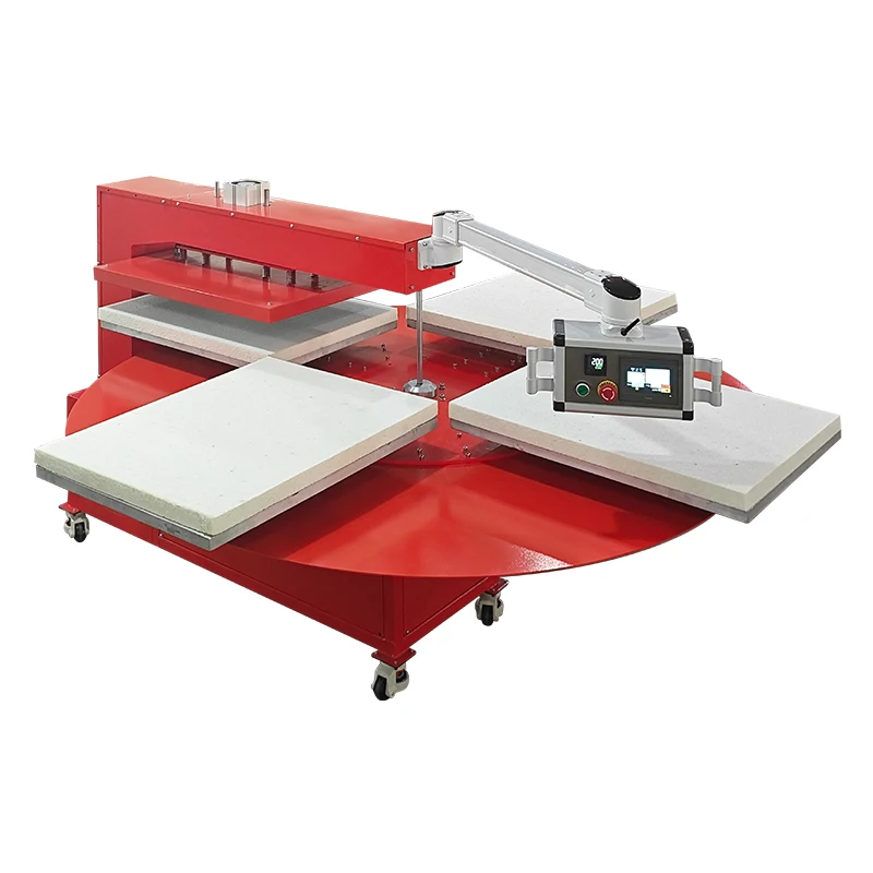 Penumtic 4 Station Higher Pressure Suitable for Professional Transfer Aluminum Plate Heat Press Machine for Clothes