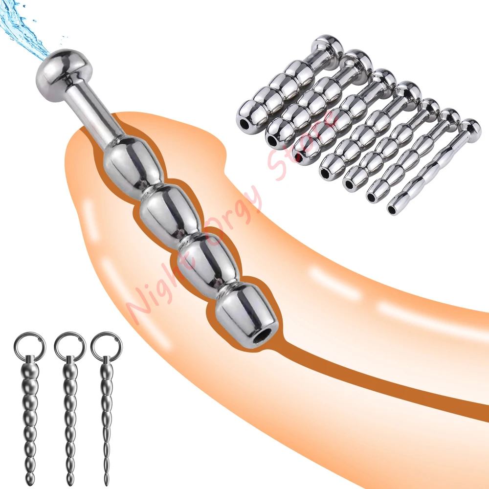 5-11 مللي متر الفولاذ المقاوم للصدأ مجرى البول الصوت القضيب إدراج تحفيز موسع العفة القسطرة لعبة استثارة القضيب ذكر معدات الاستمتاع واللعب الجنسي #1