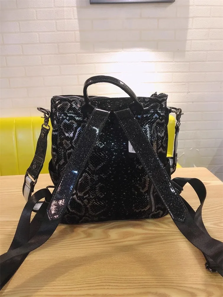 High Quality Large Capacity Fashion Backpack Glitter Diamond Women's Handbag Shoulder Messenger Bag Lady Purse Female Travel Bag