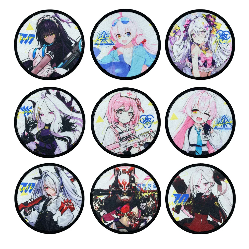 Azur Archives Girls' Front Printing Patches Anime Two-dimensional Tactical Badge Kakudate Karin Sorasaki Hina IJN Mutsuki Wakamo