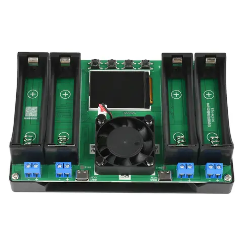 4-kanalig 18650 litiumbatteritestare MAh MWh kapacitetsdelning intern resistanstestarmodul typ-C-gränssnitt 10 best sales batteriets interna resistansmätare - №2