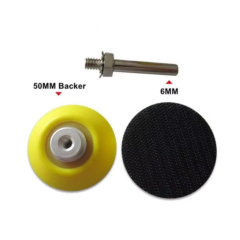 2 Inch Hook and Loop Sanding Pad for Sanding Discs with 1/4 Inches Shank Drill Attachment
