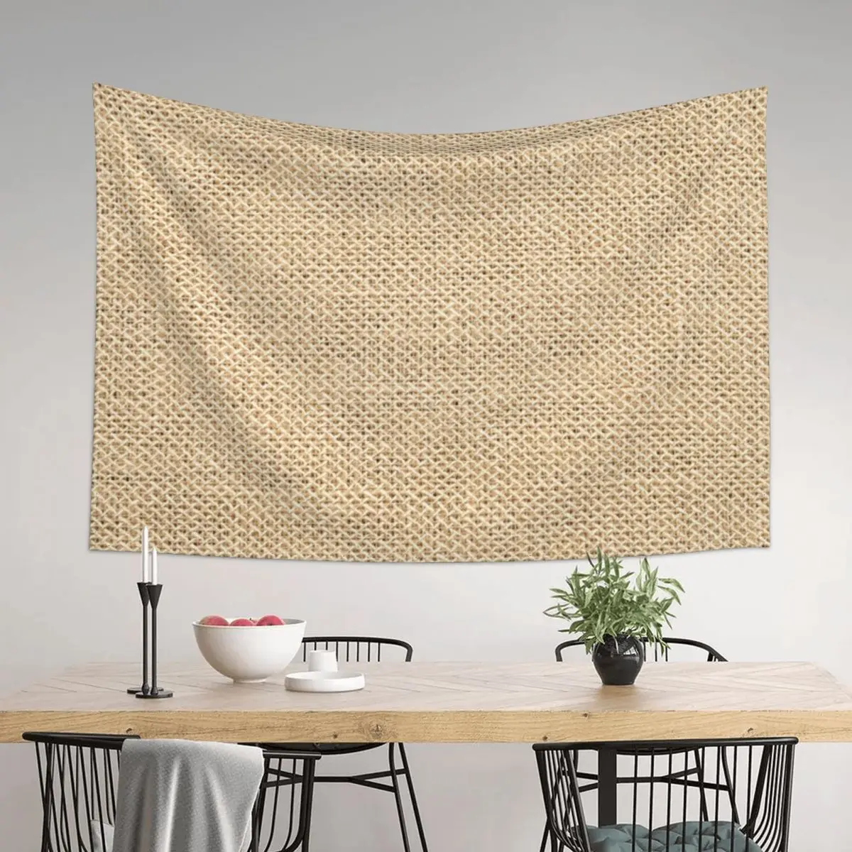 

Jute Burlap Mesh Background Tapestry Nordic Home Decor Aesthetic Room Decorations Tapestry