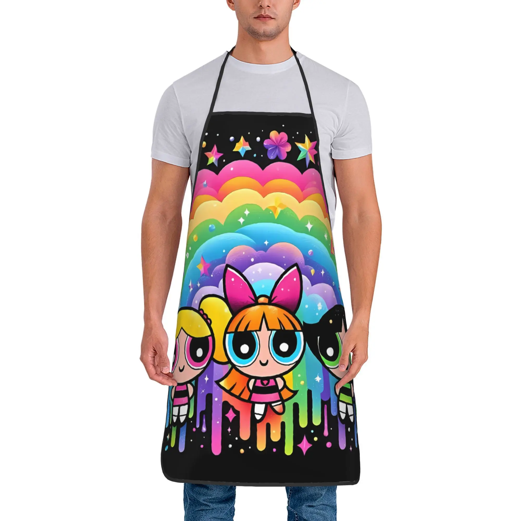 

Интересный прочный рабочий фартук с мультяшным дизайном