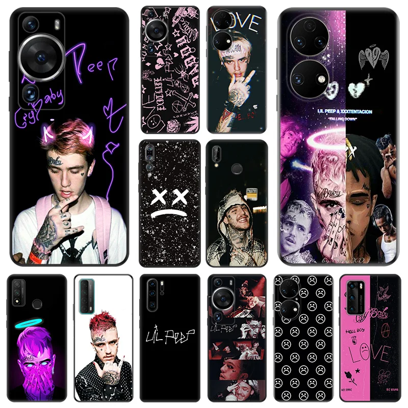 Matte Soft Phone Case for Honor X7 b X8 X9 X6 a 90 70 8X Magic5 L-Lil P-Peep Rapper Huawei P40 P30 P20 P Smart Black Cover