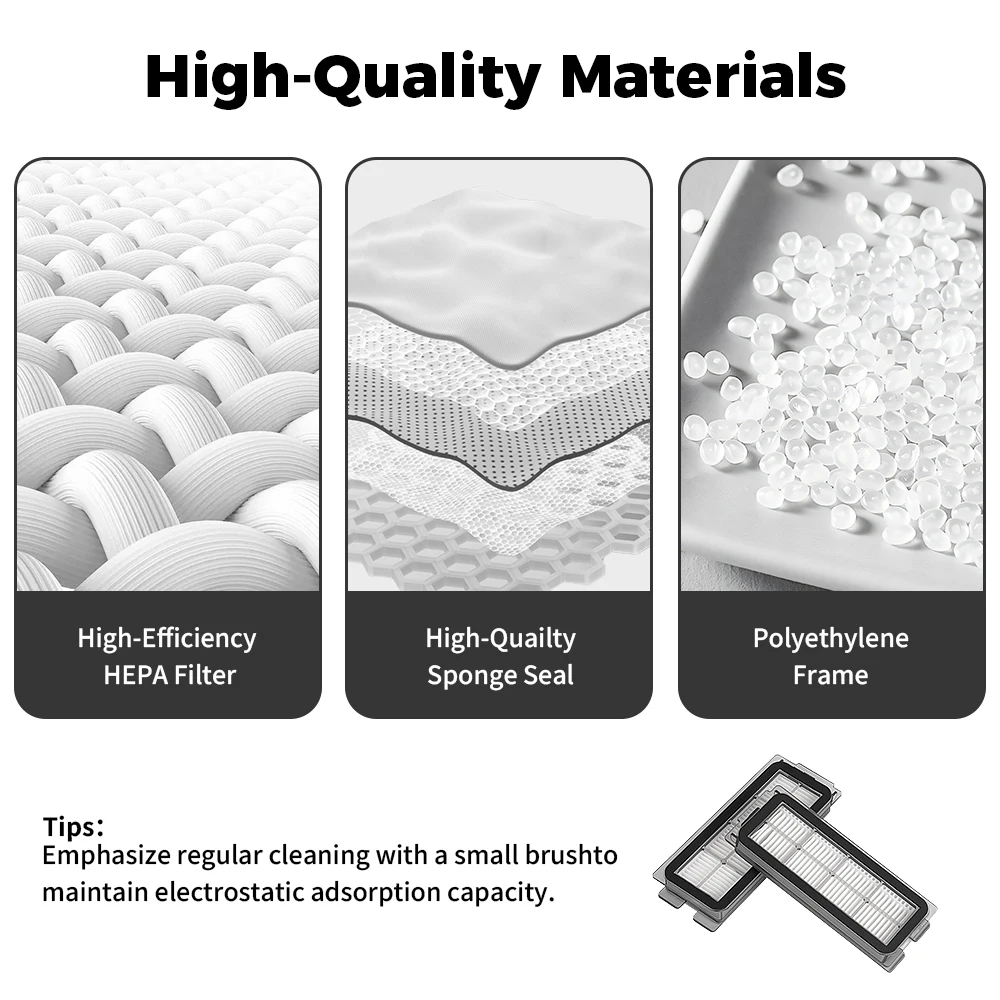 مكنسة كهربائية فلتر HEPA لـ Midea V12 Pro مكانس كهربائية للكنس استبدال الملحقات تصفية قطع الغيار للتنظيف المنزلي