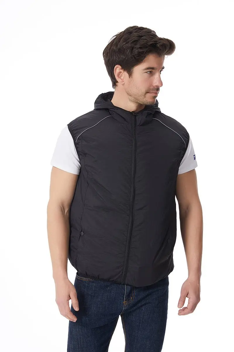 12V/5V USB Unisex 3 Wind Speed Cooling Fan Vest Lightweight Sleeveless Air Conditioned Vest Summer Outdoor Work Clothes