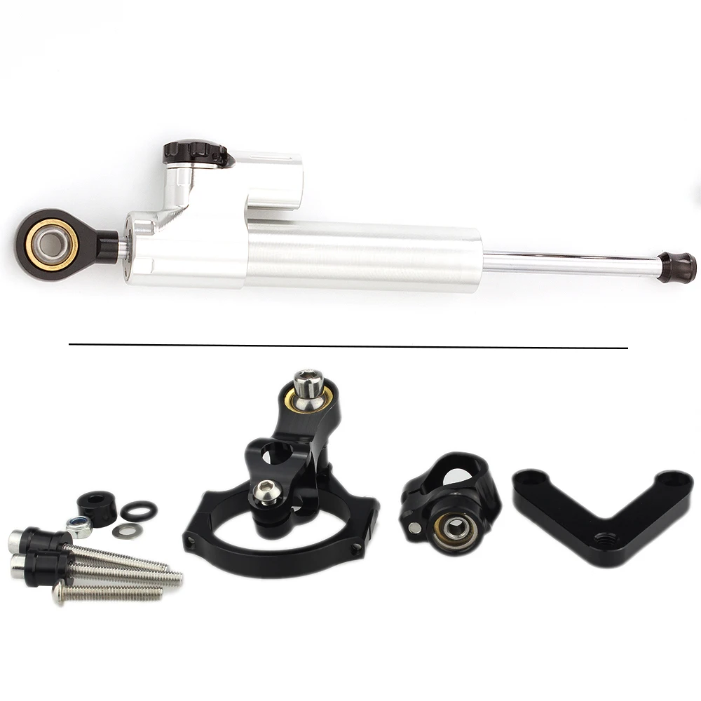 For DUCATI 848 2008-2012 CNC Motorcycle Stabilizer Damper Steering Mount Mounting Bracket Holder Support Kit Set