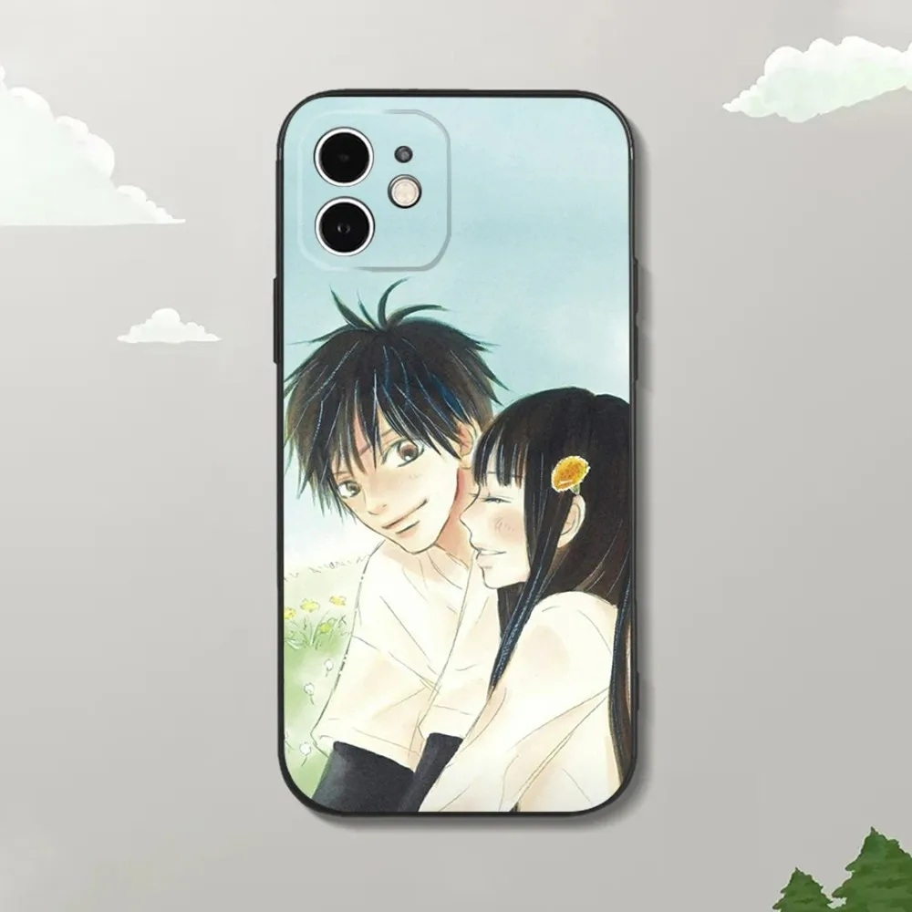 Kimi ni Todoke Sawako Phone Case For iPhone15,14,13,12 Mini 11 Pro XR,X,XS,MAX 7,8 Plus Silicone Cover Soft Black