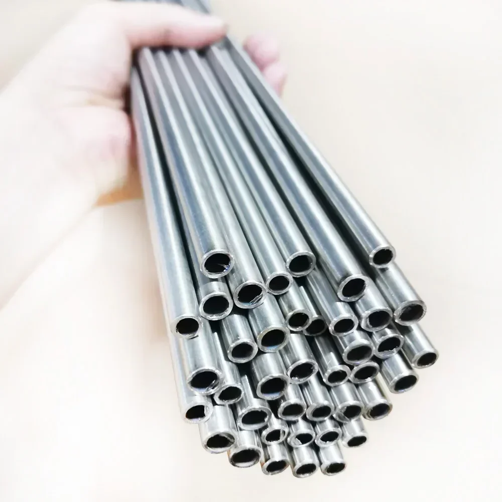 Length 495mm OD 2-12mm 304 Stainless Steel Tube Tubing Round Hollow Straight Pipe CNC Metal Tool Parts Customizable