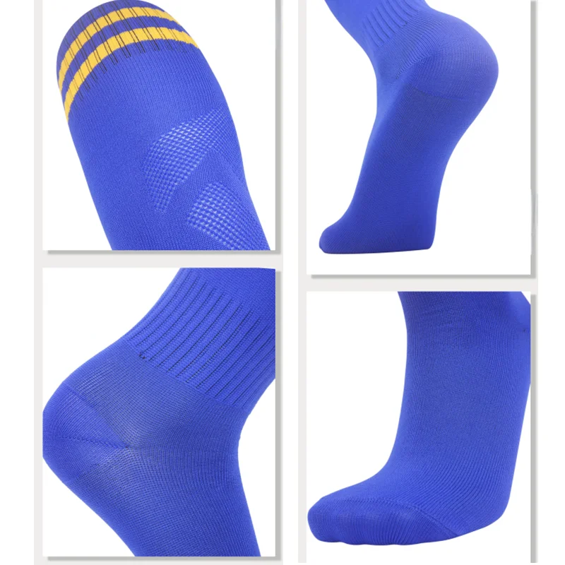 Chaussettes de sport longues pour adultes et enfants, 1 paire de leggings de football au genou, football, baseball, rinçage, été