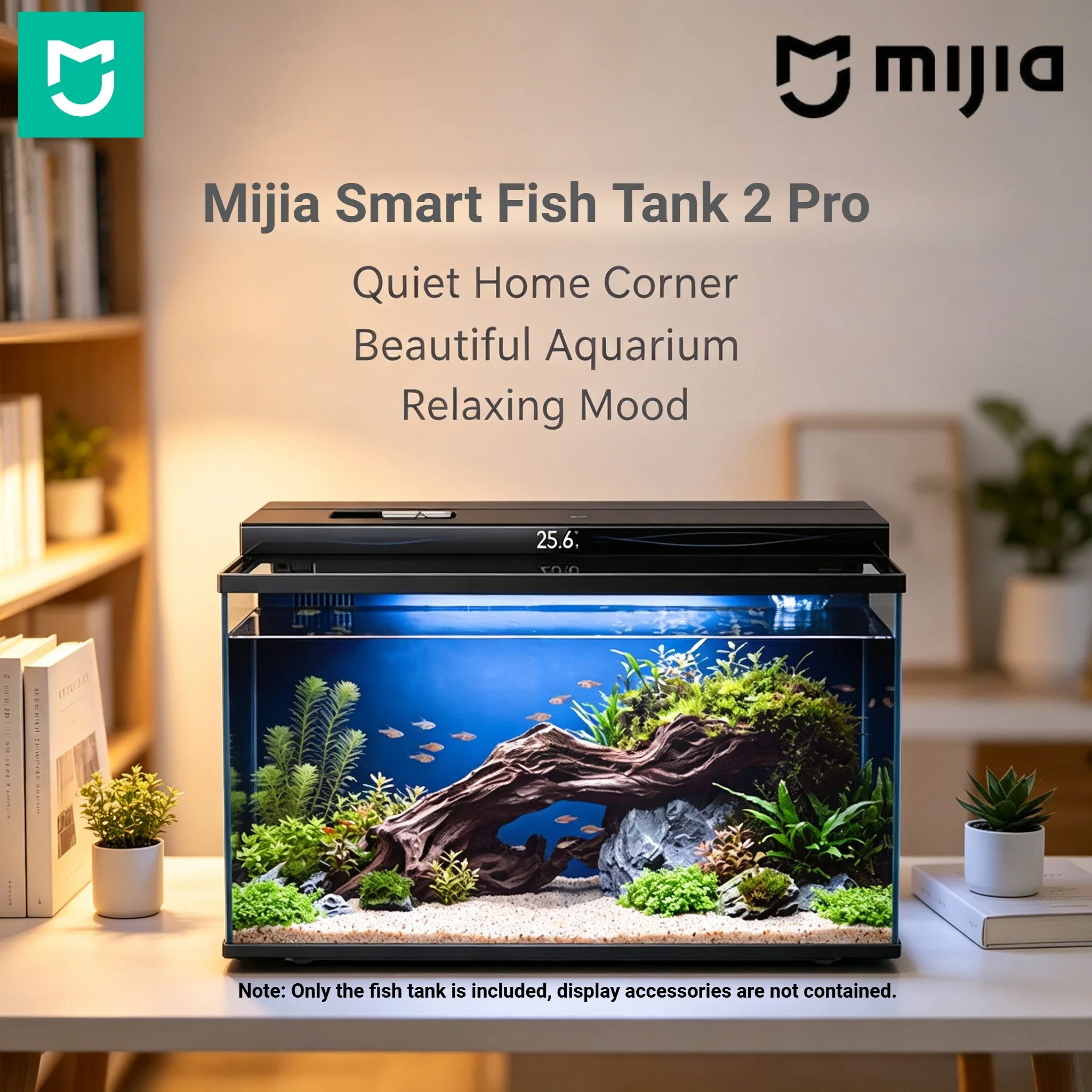 Mijia Smart Fish Tank 2 Pro 31L Intelligent Desktop Aquarium Dry‑Wet Separation Filter Ambient Light for Indoor Home Decoration
