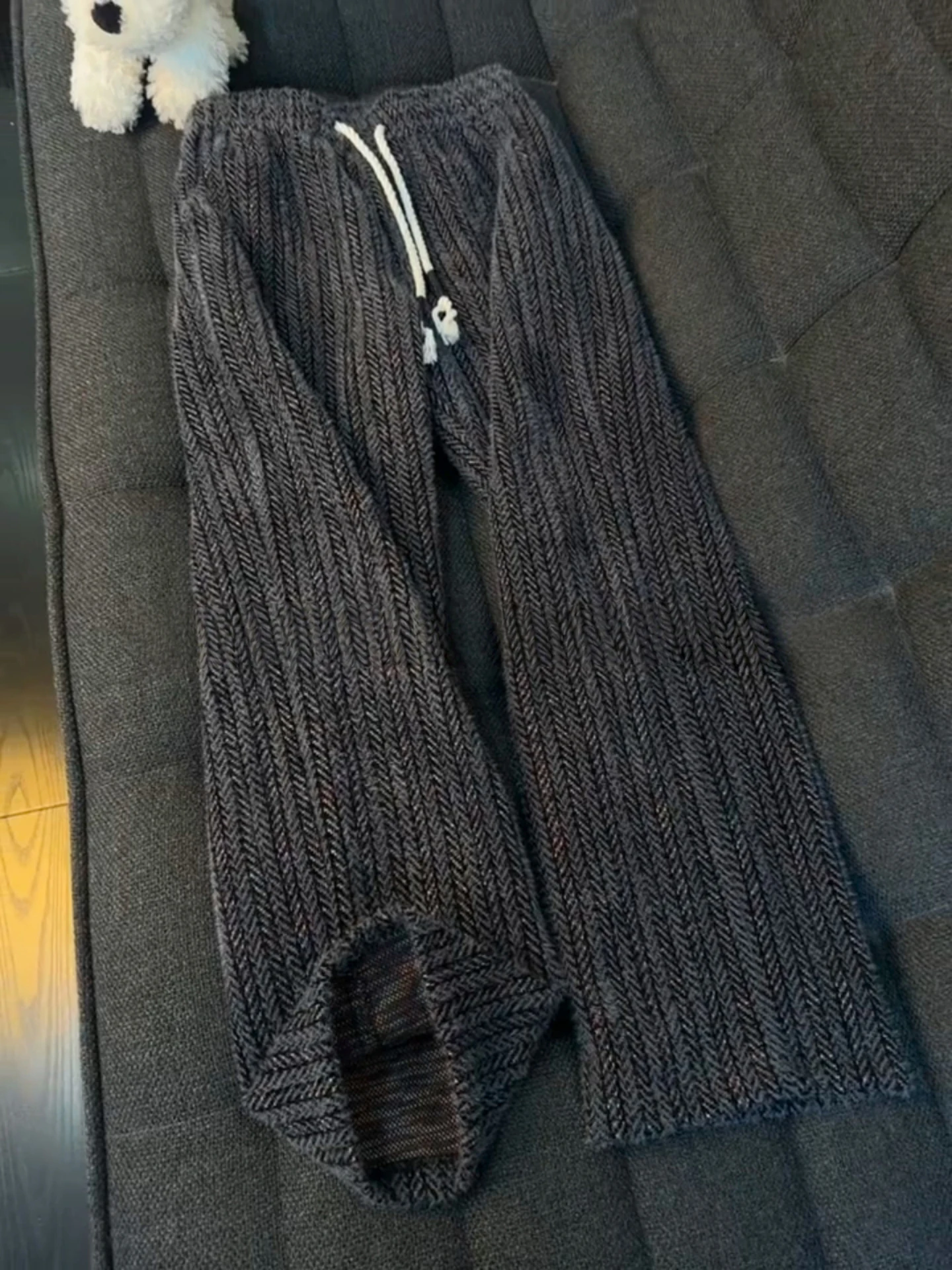 

Американские ретро-спортивные брюки из утолщенной шерсти для мужчин, прямого кроя, осенне-зимние, повседневные, удобные, мягкие, нейлоновые