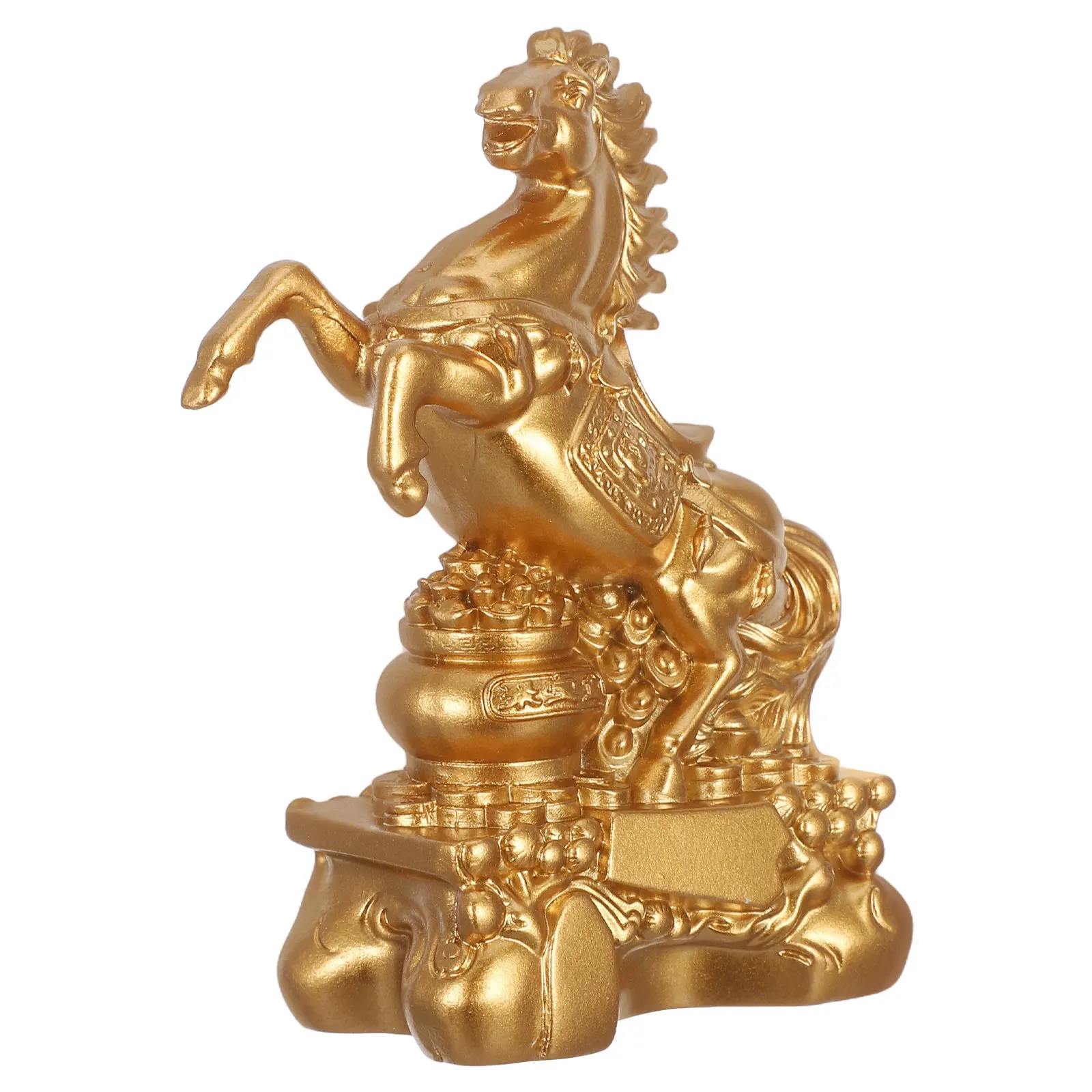 

Скульптура лошади из смолы, символизирующая удачу, китайский зодиак, статуэтка стоящей лошади, символизирующая успех и богатство, декор для дома и офиса по фен-шуй.