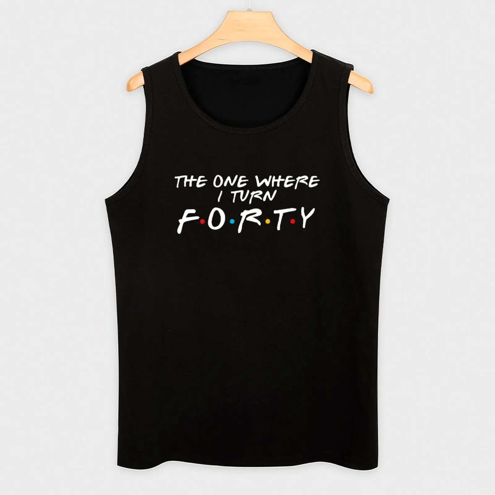 40th Birthday- Where I Turn Forty Tank Top Basic Tank Top for Daily Wear Comfort Soft
