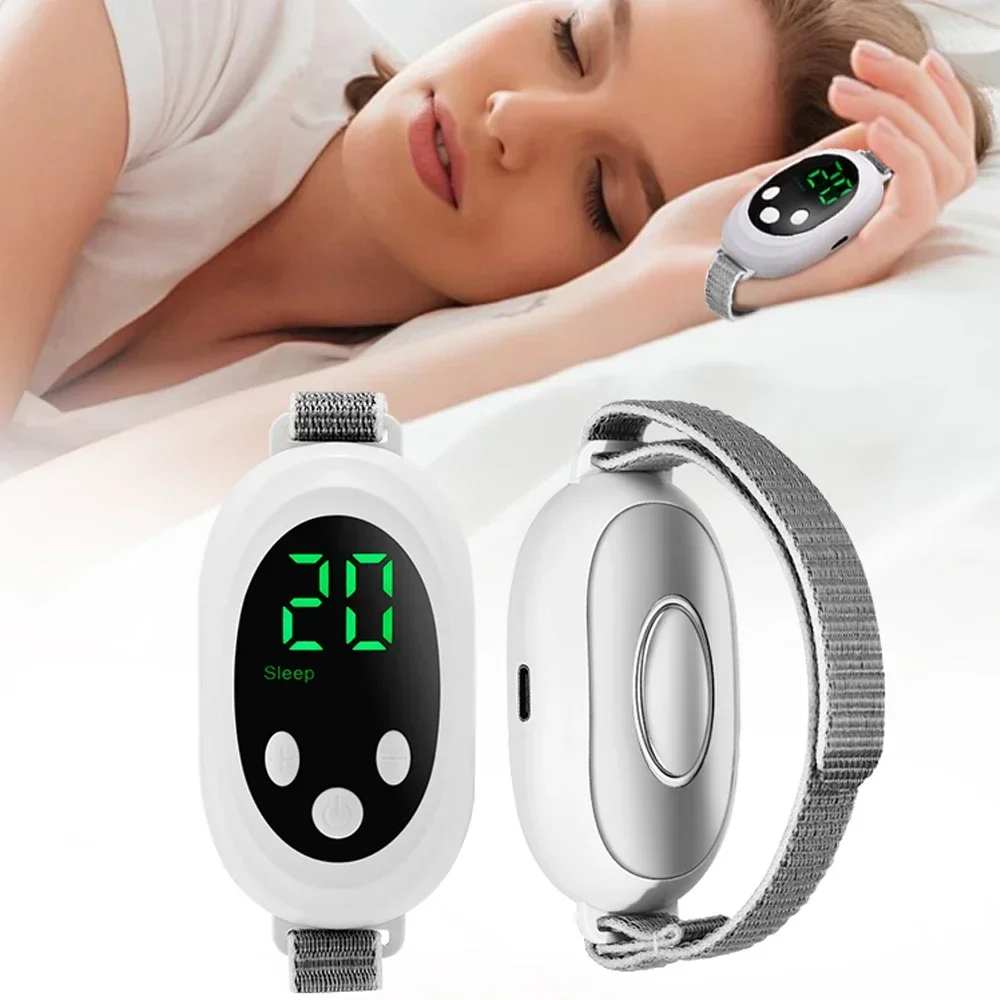 Handheld Smart Sleep Aid Relaxation Treatment Insomnia Anxiety Stress Relieve Pulse Muscle Stimulation 20 Gears Adjust