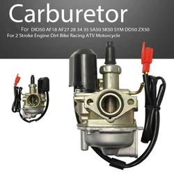 19mm DIO50 Carburetor For DIO50 AF18 AF27 28 34 35 SA50 SK50 DD50 ZX50 2 Stroke Engine Dirt Bike Racing ATV Motorcycle