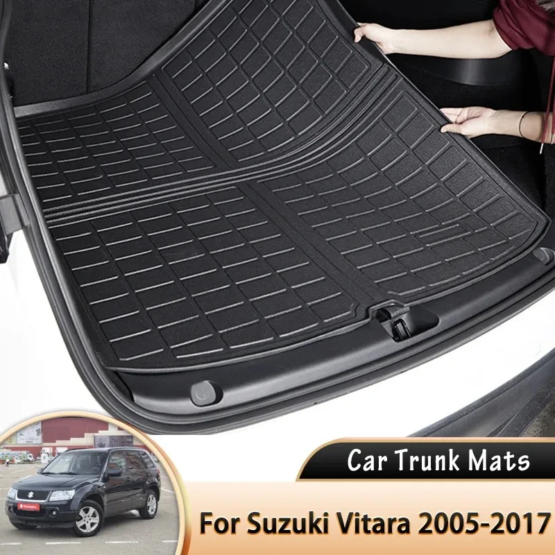 

Коврик для багажника автомобиля, поднос для багажника, багажник, напольный ковер для Suzuki Grand Vitara Escudo 2005 ~ 2017, аксессуары