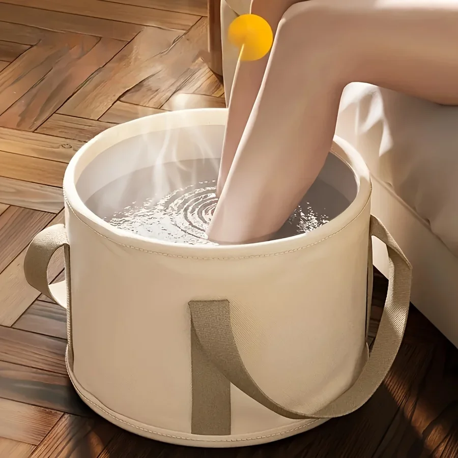 Foldable Foot Tub Portable Bath Bag Wash Basin Water Bucket Large Capacity Bath Feet Spa Massage Washing Tub Foot care