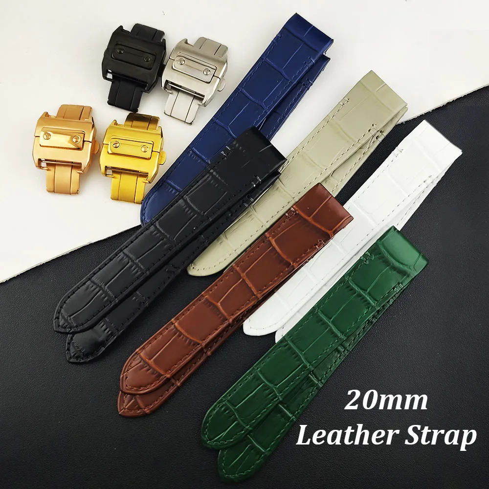 

Браслет 20 мм подходит для квадратного корпуса 38 мм, складной кожаный ремешок с пряжкой, подходит для часов с механизмом серии NH, аксессуары, инструмент