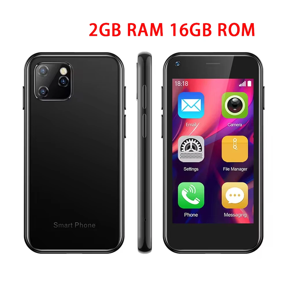 Soyes-XS11インチのミニ携帯電話,Android 8.1, 2GB 16GB, 3Dガラス