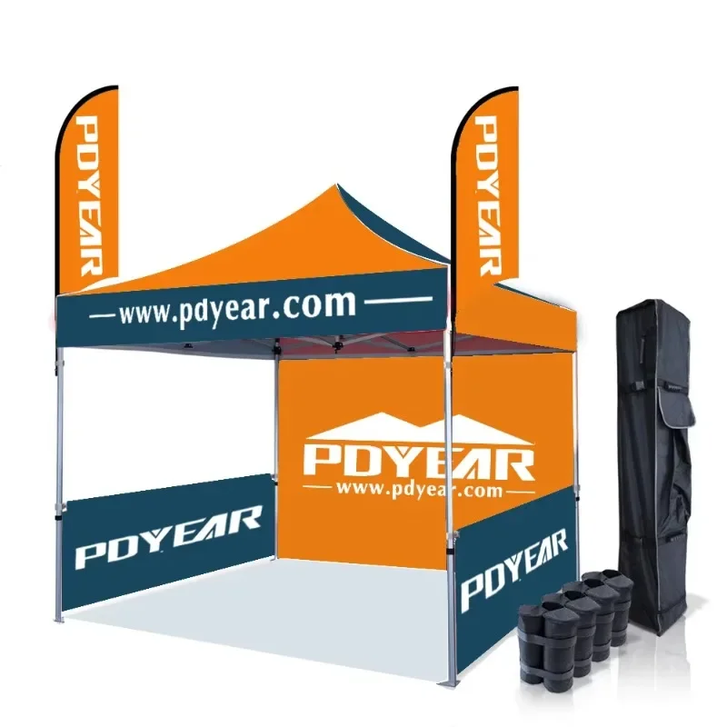 

40mm hexagon aluminum 600D oxford promotional business canopy tent custom pop up tents 10 x